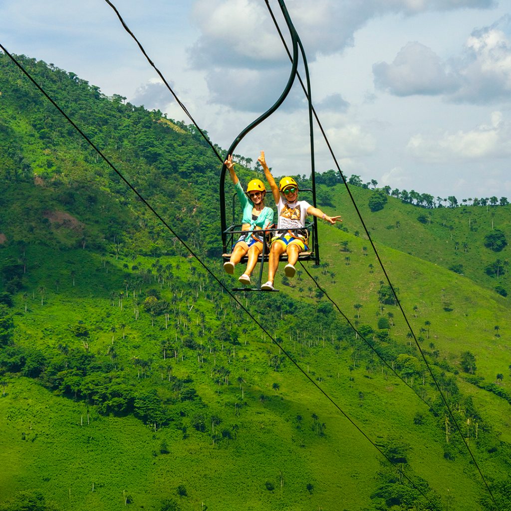 Activities to do in Punta Cana, the chairlift at La Hacienda Park