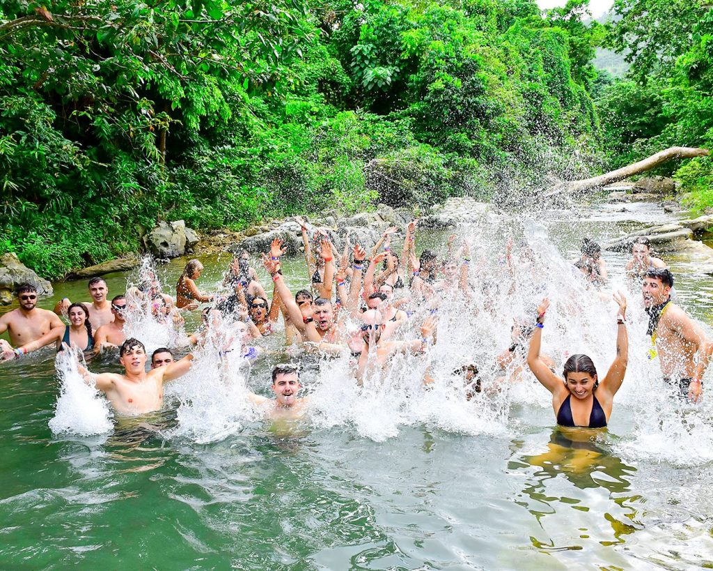 Fun in the river in Hacienda Park